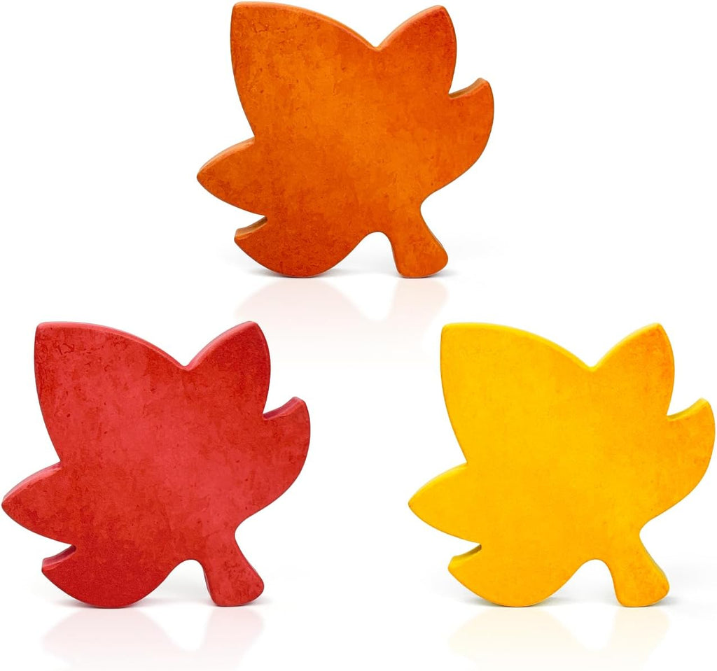 Fall Table Decor -Autumn Harvest Leaves Decorations Indoor - Set of 3