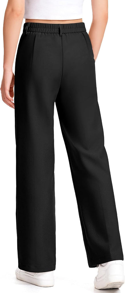 Girls Dress Pants Wide Leg Uniform Pants for Girls Preppy Clothes