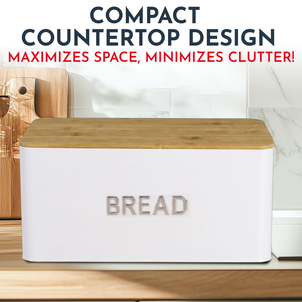 Countertop, Homemade Bread - Bamboo Cutting Board Lid