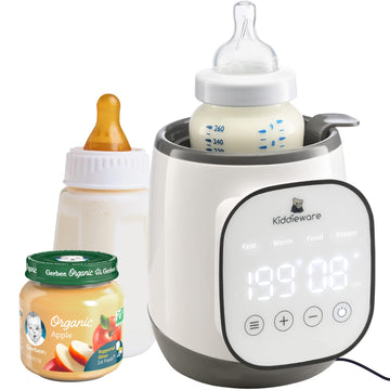 Baby Bottle Warmer for Breastmilk - 5-in-1 Feeding Bottle Warmers for all Bottles, Food Jars, and Breastmilk Bags