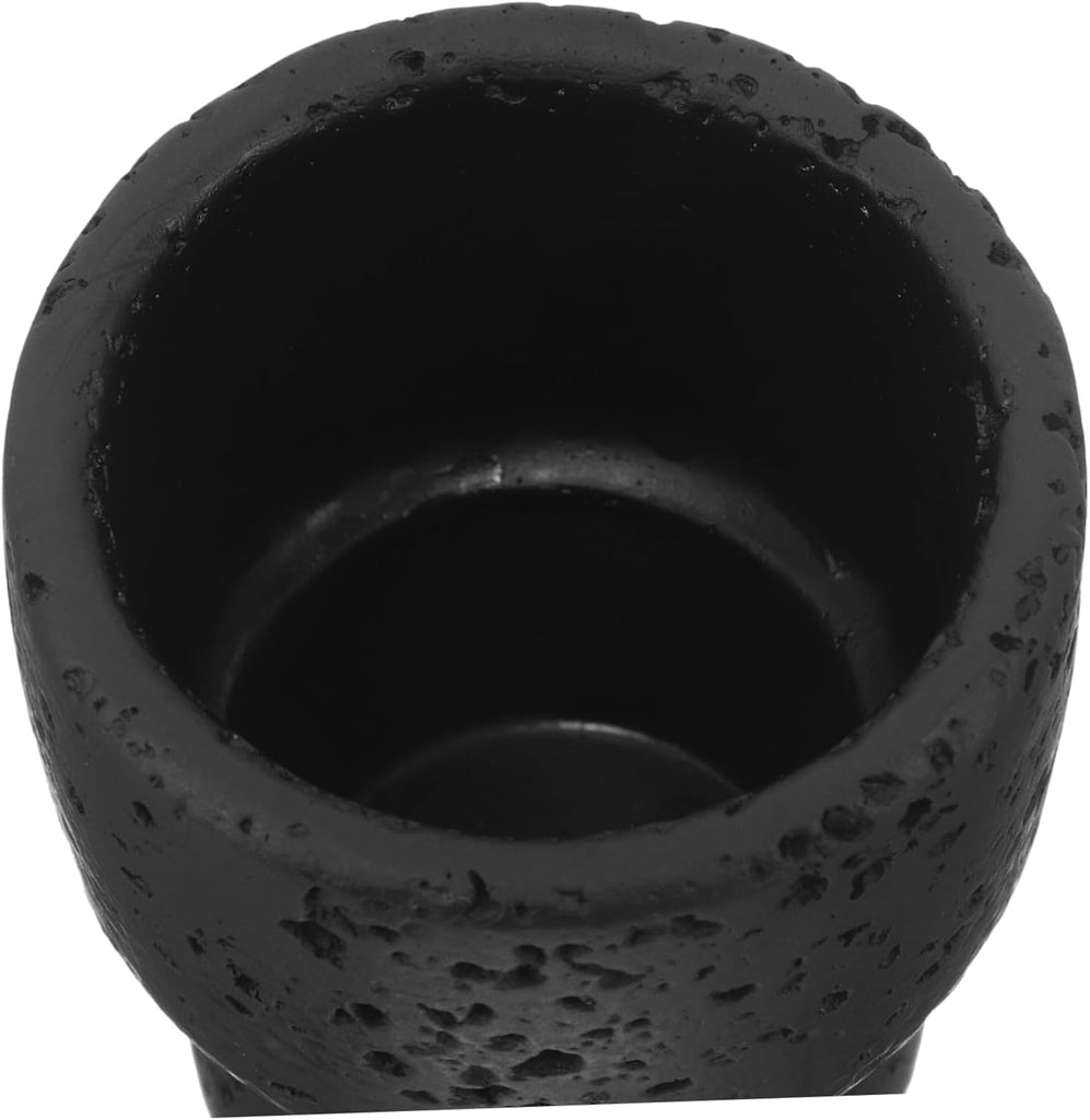 Concrete Match Holder for Fireplace and Bars, Decorative Cement Matchstick Jar, Easy to Move, Artistic Rustic Design