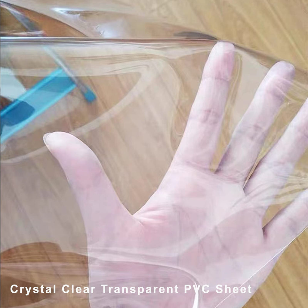 Heavy Duty Clear Plastic Tablecloth Protector - 100% Waterproof, Oil & Stain Resistant PVC Table Cover for Dining