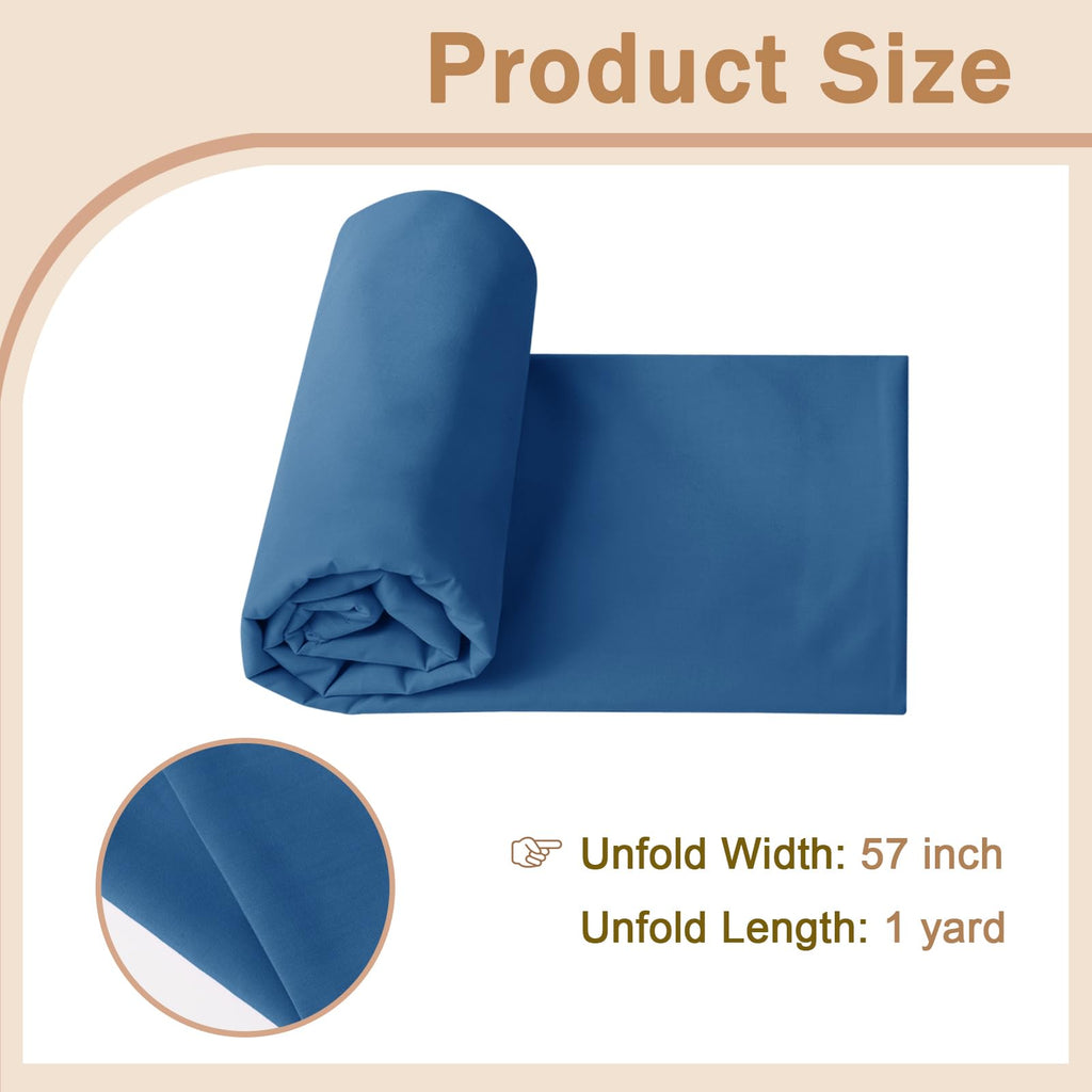 Cotton Polyester Broadcloth Fabric 57" Wide by The Yard Soft, Lightweight & Breathable Material for Sewing, Lining