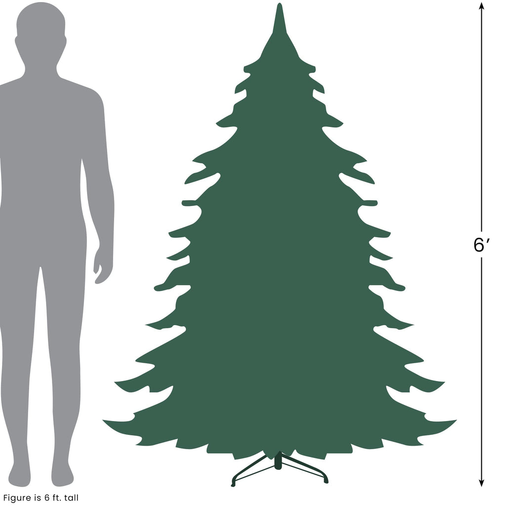 6' Northern Balsam Fir Pencil Artificial Christmas Tree - Unlit