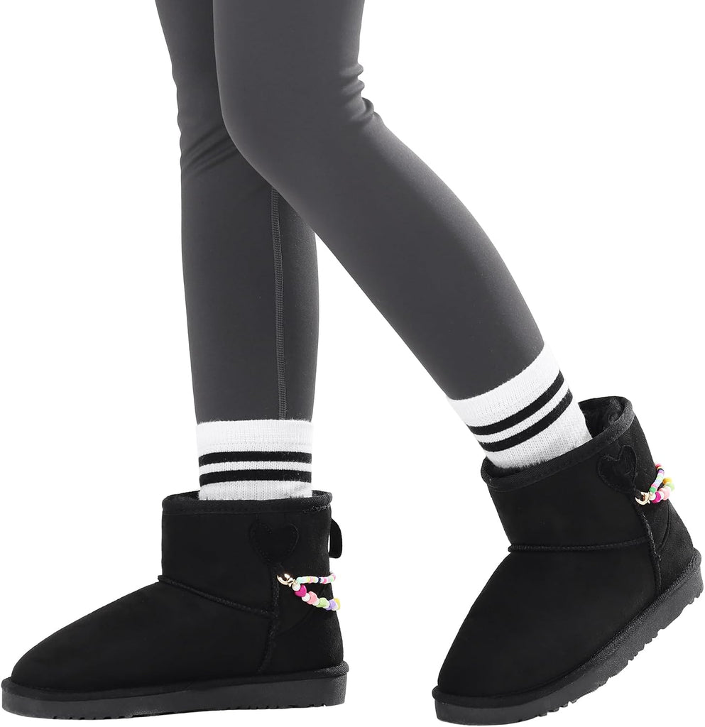 Girls Winter Boots Warm Fur Lined Snow Boots