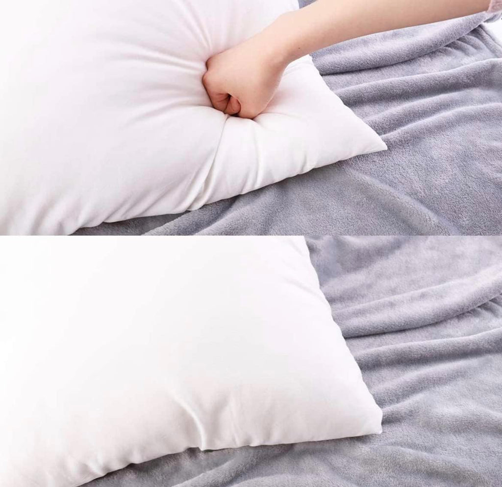 18 x 18 Throw Pillow Insert White, Down Alternative Pillow Inserts for Decorative Pillow Covers, Throw - Set of 4