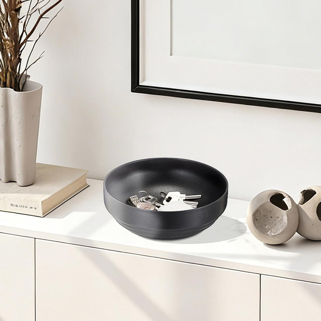 Key Holder Bowl for Entryway Table, Round Catchall Bowl for Keys