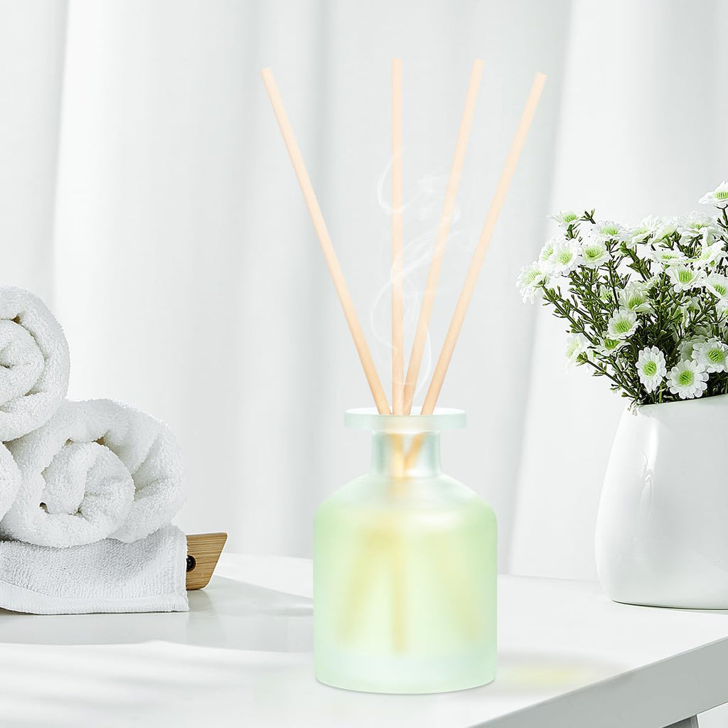 Reed Diffuser - Clean Linen 3.38oz (100ml) 2 Pack Essential Oil Reed Diffuser Set with 16 Sticks, Long Lasting