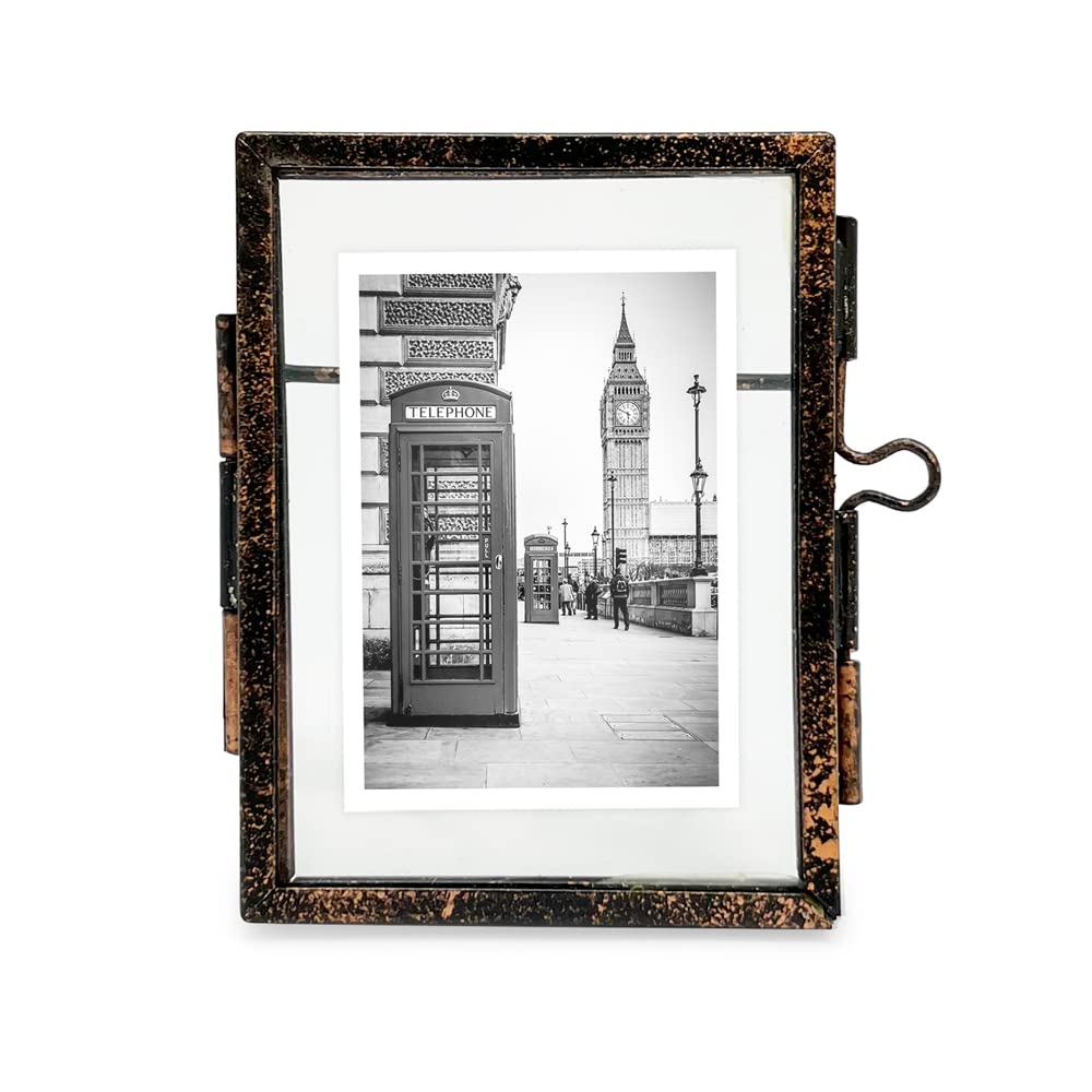 Jacobs 2x3 (10PK) Bronze Metal Floating Picture Frame, Locket Closure