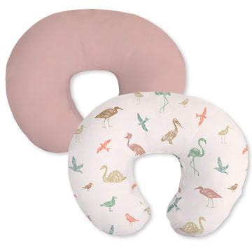 Nursing Pillow Covers 2 Pack, Soft & Breathable Removable Breastfeeding Pillows Covers for Feeding Pillows, Nursing