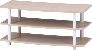 Fuji Boeki 97530 TV Stand, Low Board, Type 32, Width 35.4 inches (90 cm), White Wash