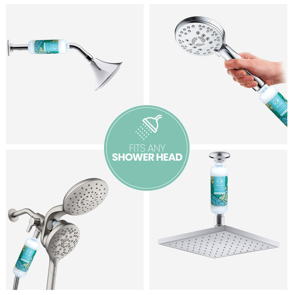 Vitamin C Shower Filter for Hard Water, Aromatherapy Softener Purifier, Help with Softer Skin and Hair Enhancement