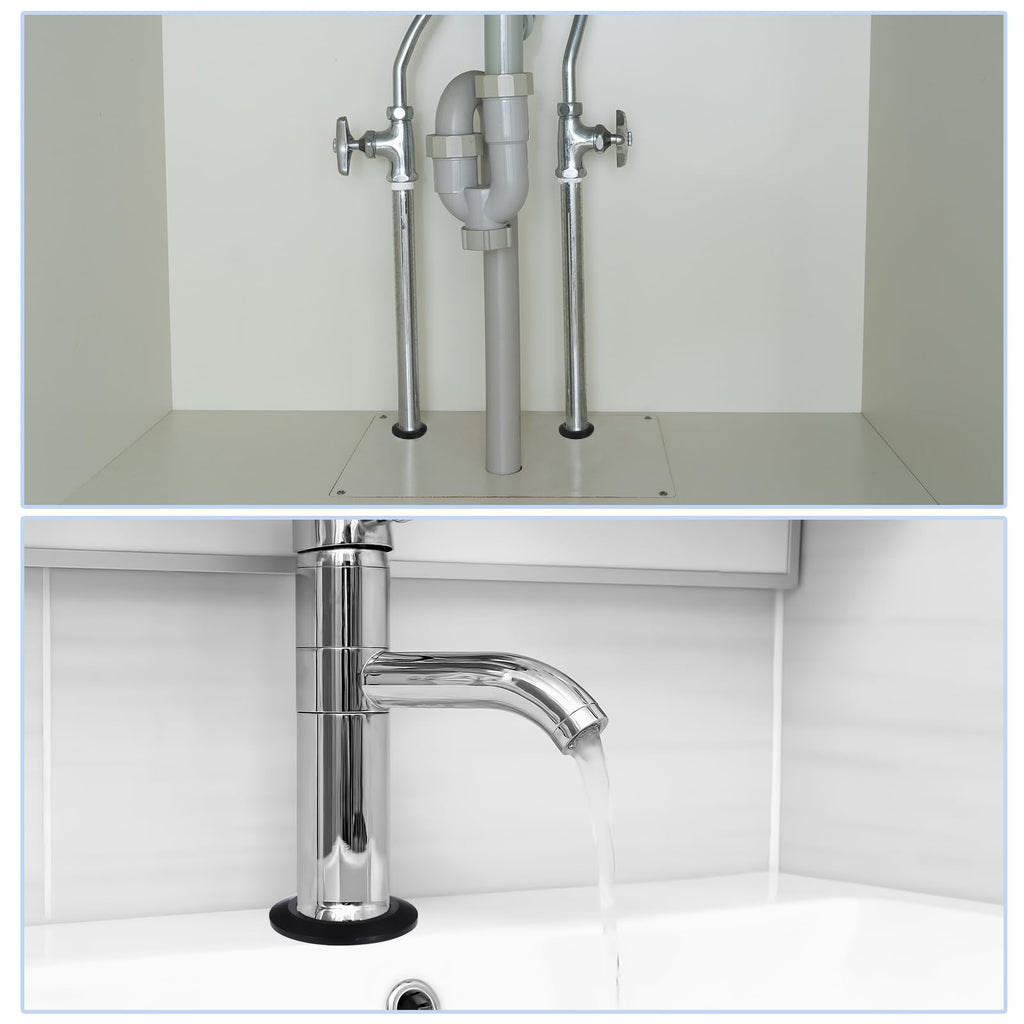 20pcs Flange Pipe Cover Decoration 1.18" to 2.17" (30-55mm) Plastic Clip-on Wall Hole Cover Under Sink Pipe Radiator