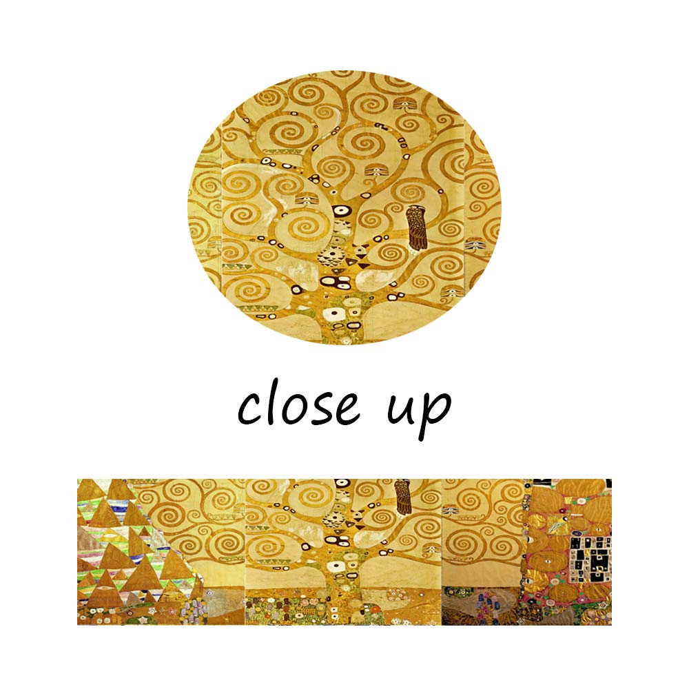Gold Tree Pattern Wall Art, "The Tree of Life" by Gustav Klimt Famous Luxury Painting Art Print, Modern Elegant Home