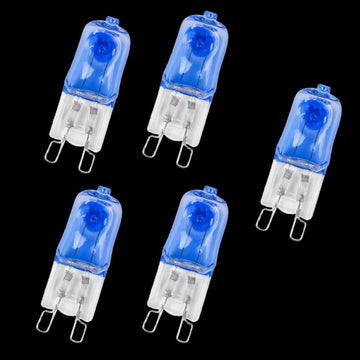 5PC G9 Halogen Bulbs 60W 120V Warm White Clear Capsule Halogen Lamps G9 230V 40W JC Type T4 Bi-Pin Dimmable 230V-40W