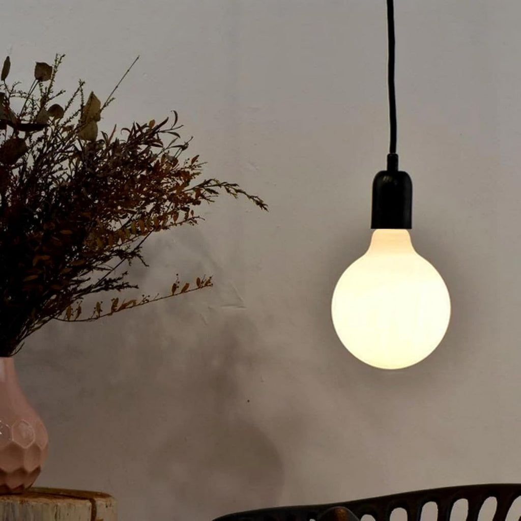 LED Light Bulb G30/G95 Dimmable Flick-Free Matt White 6W Warm White 2700k CRI95 600LM, 60W Equivalent Vintage LED