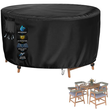 Extra-Large Tall Round Patio Cover, Bar Height, 84in Dia x 44in H
