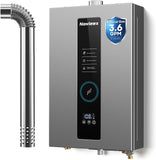 Tankless Water Heater, Novieex On Demand Water Heater Natural Gas, Up to 3.6 GPM, 86