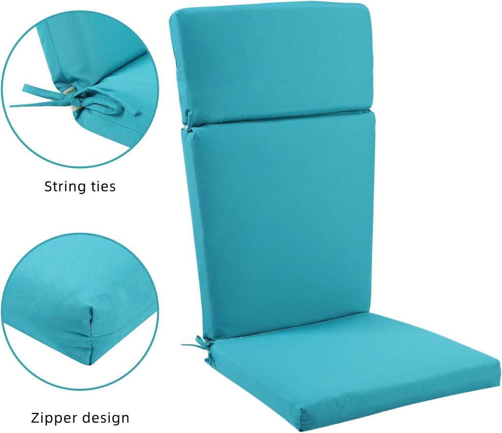 Adirondack Chair High Density Foam Cushions,High Back Outdoor Rocking Chair Cushion