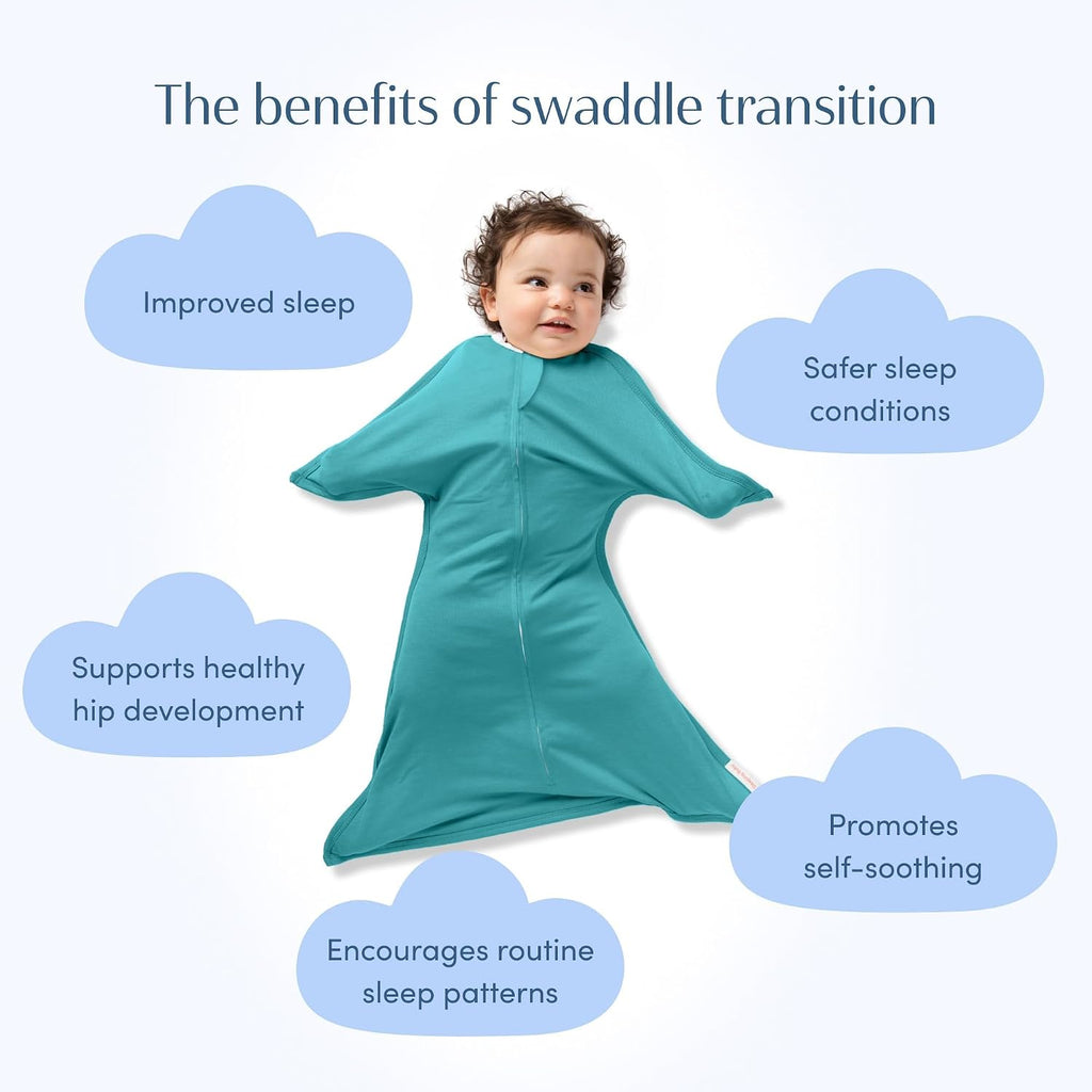 Zipadee-Zip Transition Swaddle - Cozy Baby Swaddle Blanket with Zipper Convenience - Roomy Wearable Blanket for Easy