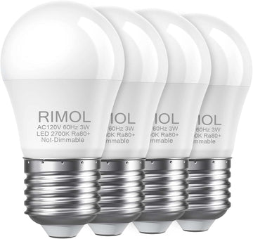 25 Watt Light Bulbs Equivalent, A15 3W LED Bulb Soft White 2700K Energy Saving Low Watt Light Bulbs, E26 Base Bulb (4