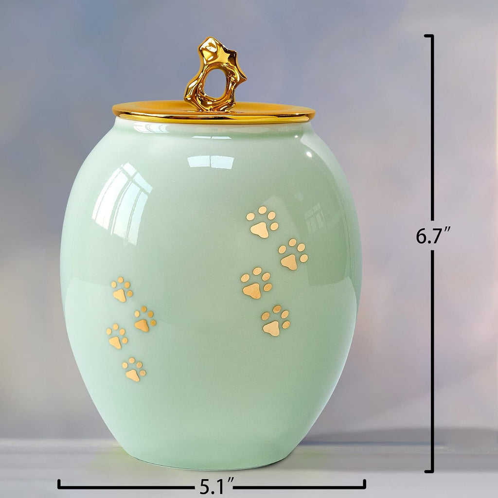 Pet Memorial Medium Urns for Dog and Cat Ashes, Rainbow Bridge