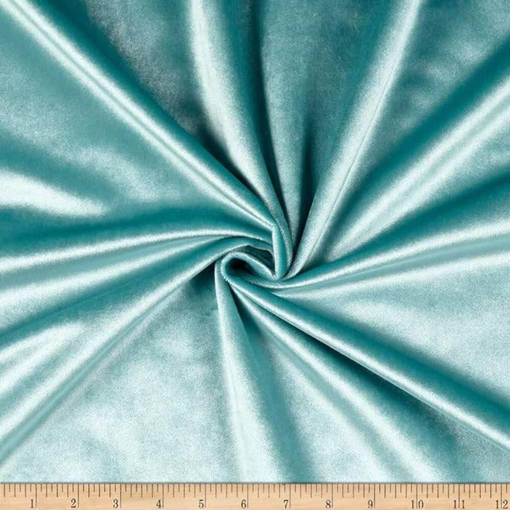Shiny Velvet Fabric, 72 Inch. in Width, Ideal Material Décor Grey Cut by The Yard