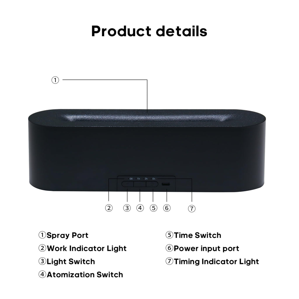 Essential Oil Diffusers, 7 Colors humidifier with Essential Oil Diffuser