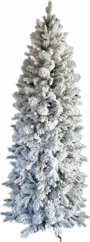 2.4Meters (8feet) - New PE Pine Needle Christmas Tree, Luxury Snow Scene Tree for Retail Stores, Lush Artificial