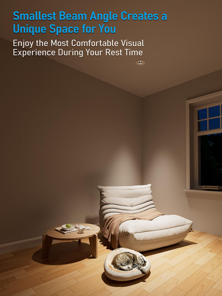 3 Inch 5CCT LED Pinhole Recessed Lights with J-Box