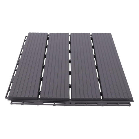 22 Pcs Plastic Composite Patio Deck Tiles,12"X12" Interlocking Deck Tiles Waterproof Outdoor Flooring All Weather Use