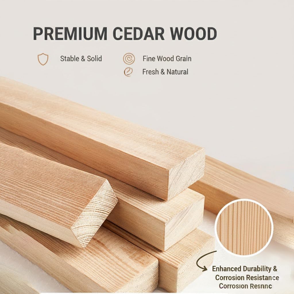 Scandinavian Natural Wood Slatted Roll-Up Bed Base, Japanese Tatami Style Platform, 74.8x31.5 Inch