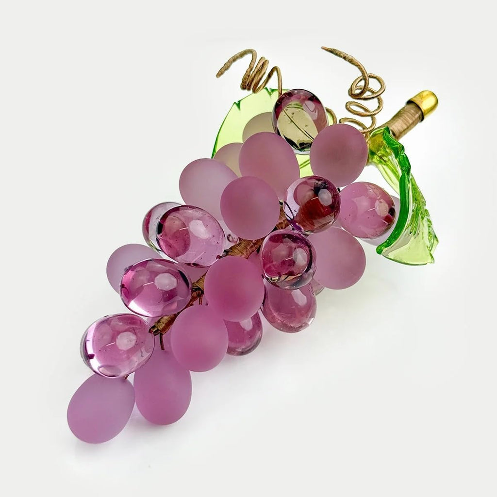 Murano Art Glass Grapes Cluster (Dusty Rose)