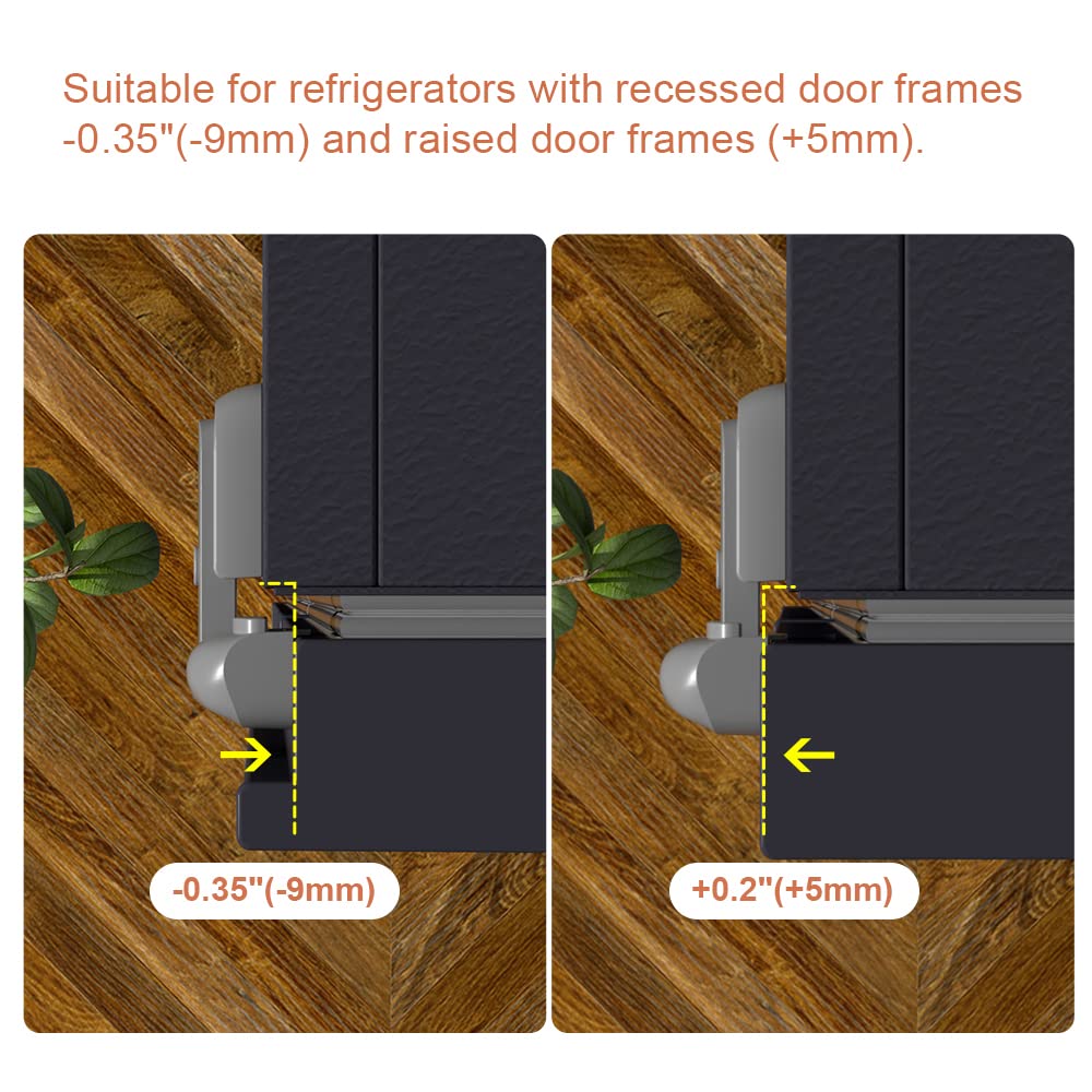 Mom's Choice Gold Awards Winner - 1 Pack Updated Child Proof Refrigerator/Fridge/Freezer Door Lock Apply to Max