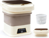 Portable Washing Machine, 16L Upgraded with Spin Basket, Small Washer portable for Underwear, Delicate Clothes, and