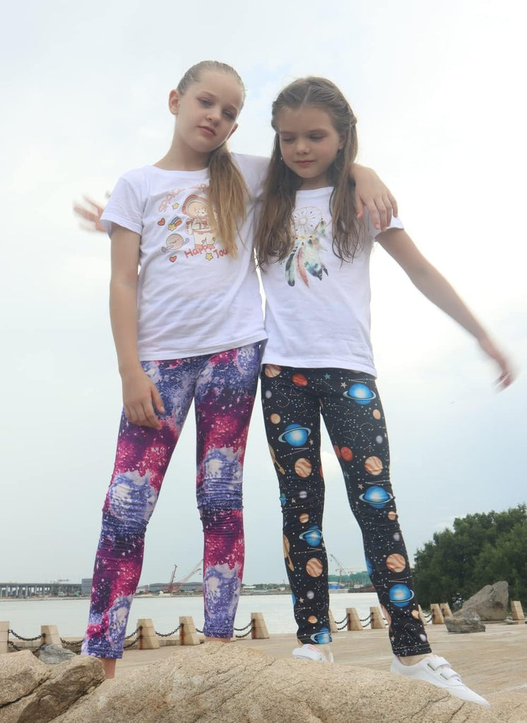 Girls' Leggings Full Length Comfy Pants Trousers
