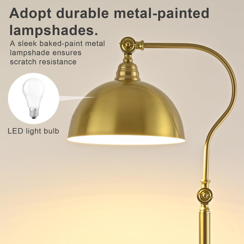 Bright Reading Floor Lamp with Remote and Bluetooth Dimming