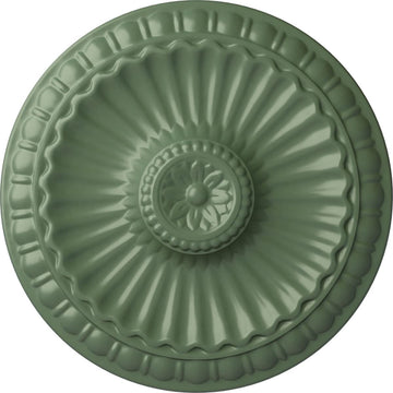 11-1/4" x 1-1/8" Linus Ceiling Medallion, Athenian Green
