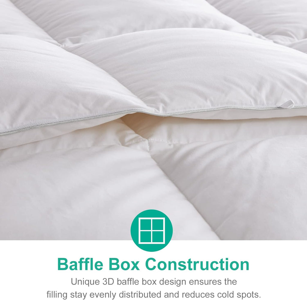Lightweight Down Feather Fibers Comforter King