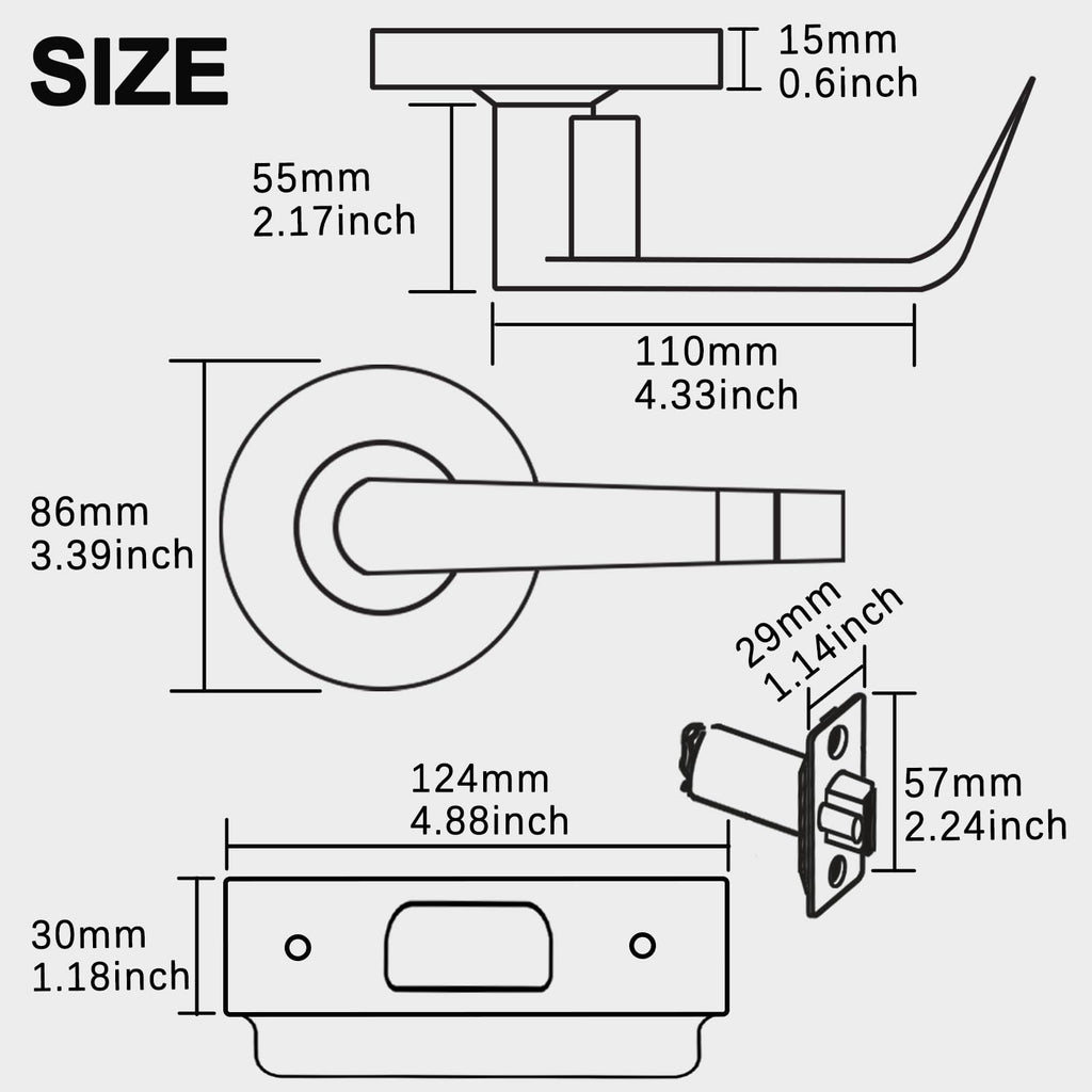 Storeroom Door Handle Heavy Duty Grade 2 Commercial Door Locks