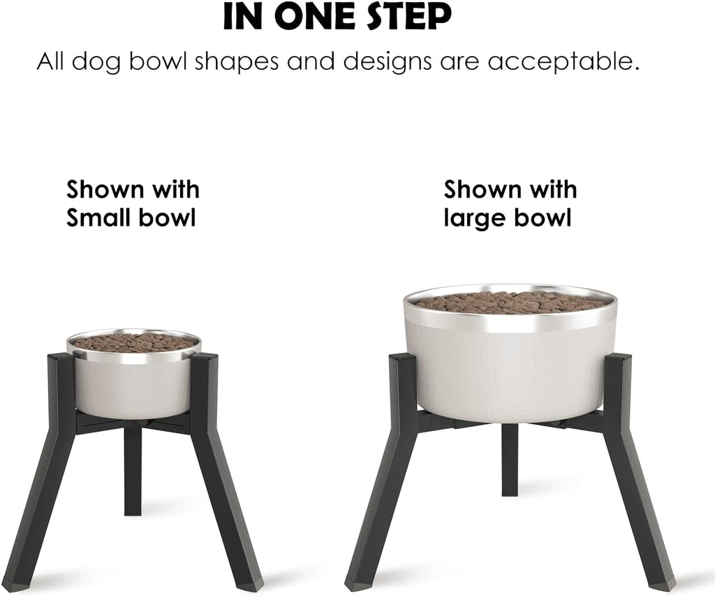Dog Bowl Stand for Medium Large Dogs, Adjustable Width Elevated Dog Bowls 7-10.6", Raised Dog Food Water Bowls, 11