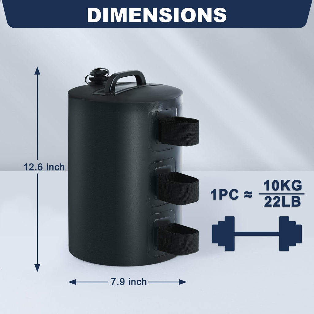 4-Pack of Canopy Water Weight Bag 88lb Black