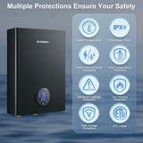 Electric Tankless Water Heater, ECOTOUCH 18kW on Demand Instant Water Heaters 240V