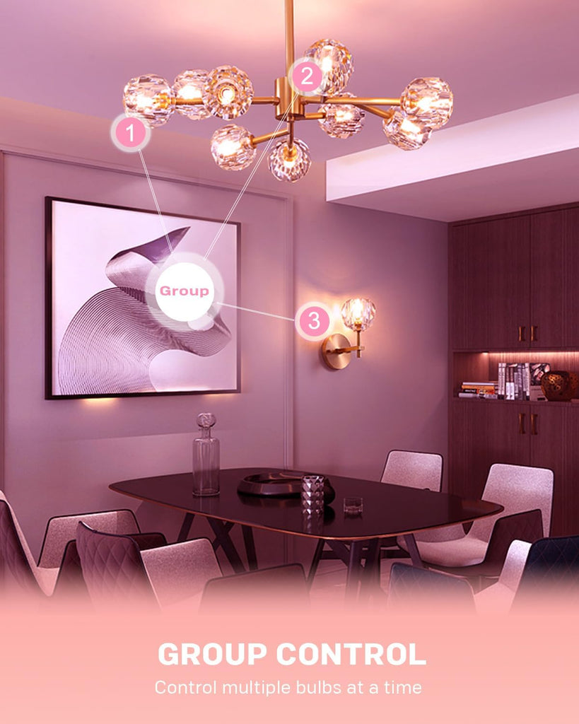G9 Smart Light Bulb, Compatible with Alexa and Google Assistant, Color Changing Smart Led Bulbs, Dimmable