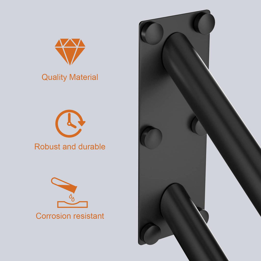 28 Inch Oil Rubbed Black Stainless Steel Handrail, for 1-5 Steps