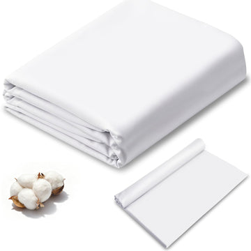 10Yds White Cotton Fabric, Natural Cotton Poplin Fabric by The Yard