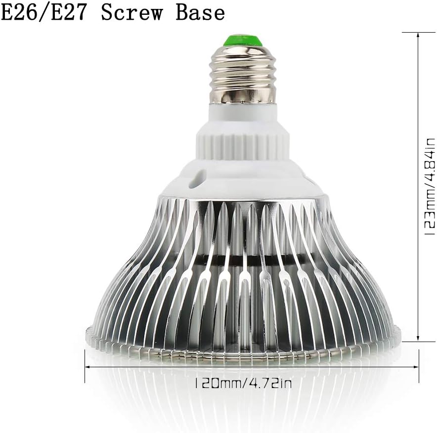 100W LED Grow Light Bulb, Full Spectrum 150 LED Grow Light Bulb for Indoor Plants, E26 E27 Base Grow Light Bulbs,160