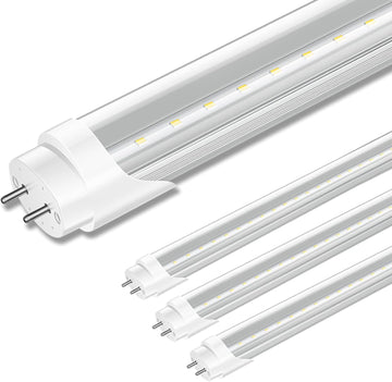 T8 LED Bulbs 4 Foot, 24W 3000LM, 6000K, Ballast Bypass