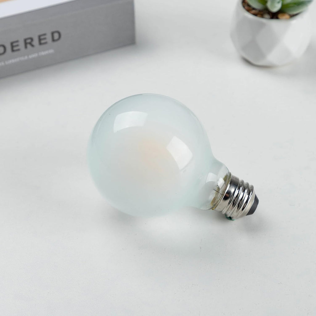 E26 G25 LED Globe Bulbs, 6W (60W Eq), 2700K Soft White Vanity Bulbs, 2Pack