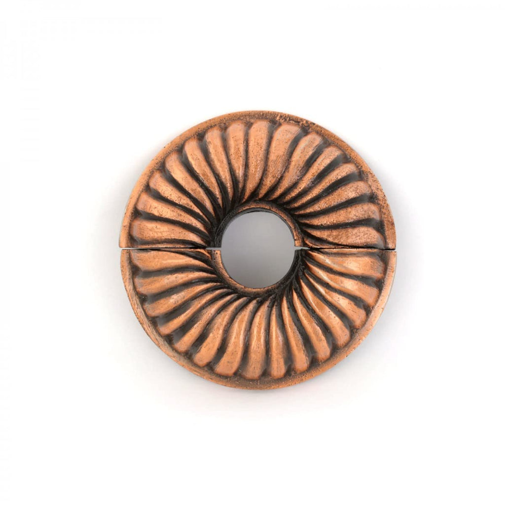 3.13 in OD Aluminum Escutcheon Plate 1/2 in IPS Copper